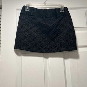 Flare black skirt
